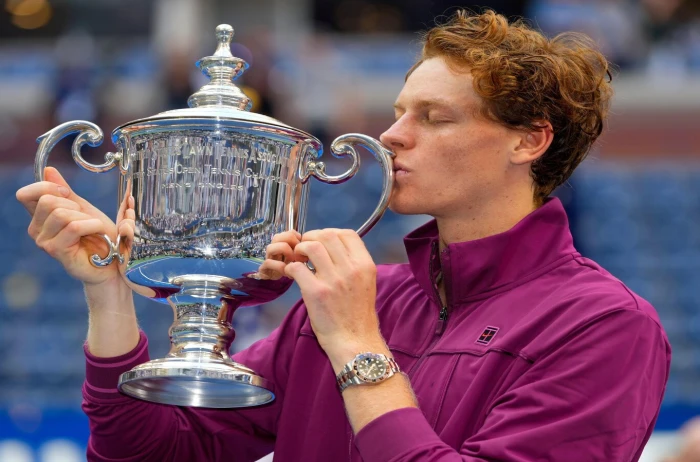 Jannik Sinner with the US Open title