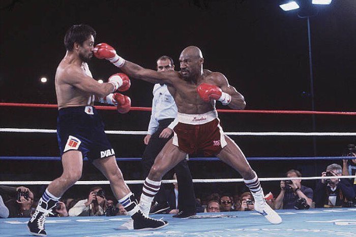 The Four Kings Marvelous Marvin Hagler Vs Roberto Hands Of Stone Duran Planetsport 