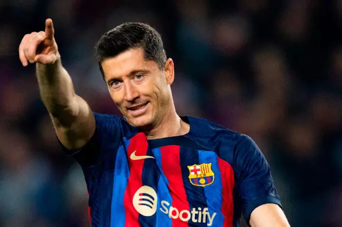 Robert Lewandowski unveiled to Barcelona fans following £42.5m