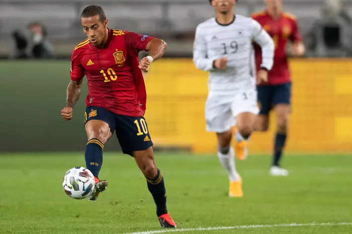 Thiago Alcantara with Spain