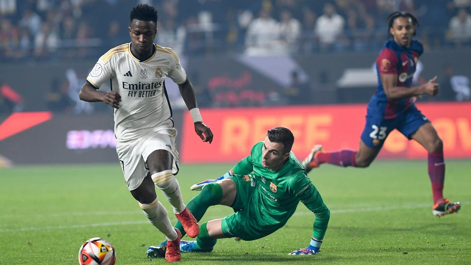 Vinicius Junior Hat-trick Guides Real Madrid To Spanish Super Cup ...