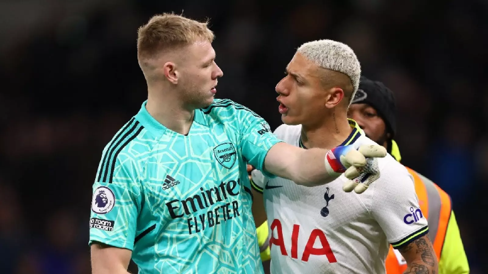 Arsenal goalkeeper Aaron Ramsdale appears to be kicked by Tottenham fan  after north London derby, UK News