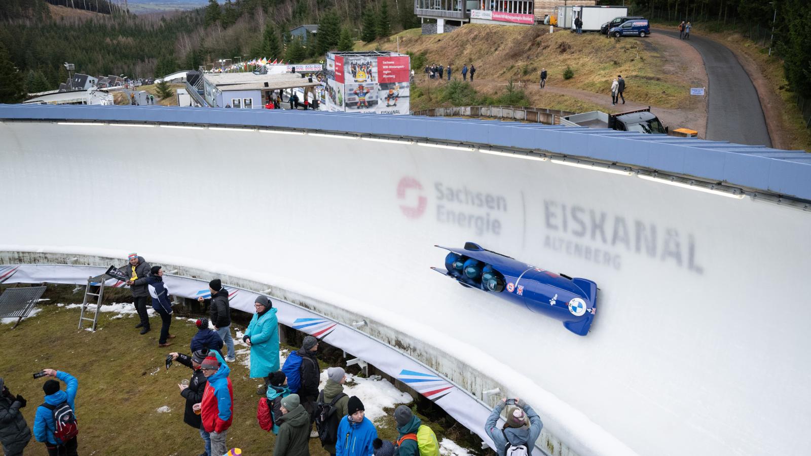 Great Britain’s fourman bobsleigh makes history with first European
