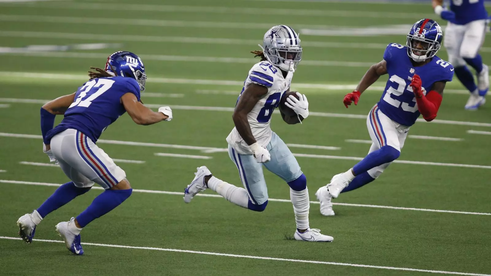 Dallas Cowboys 23-16 New York Giants, CeeDee Lamb one-handed TD