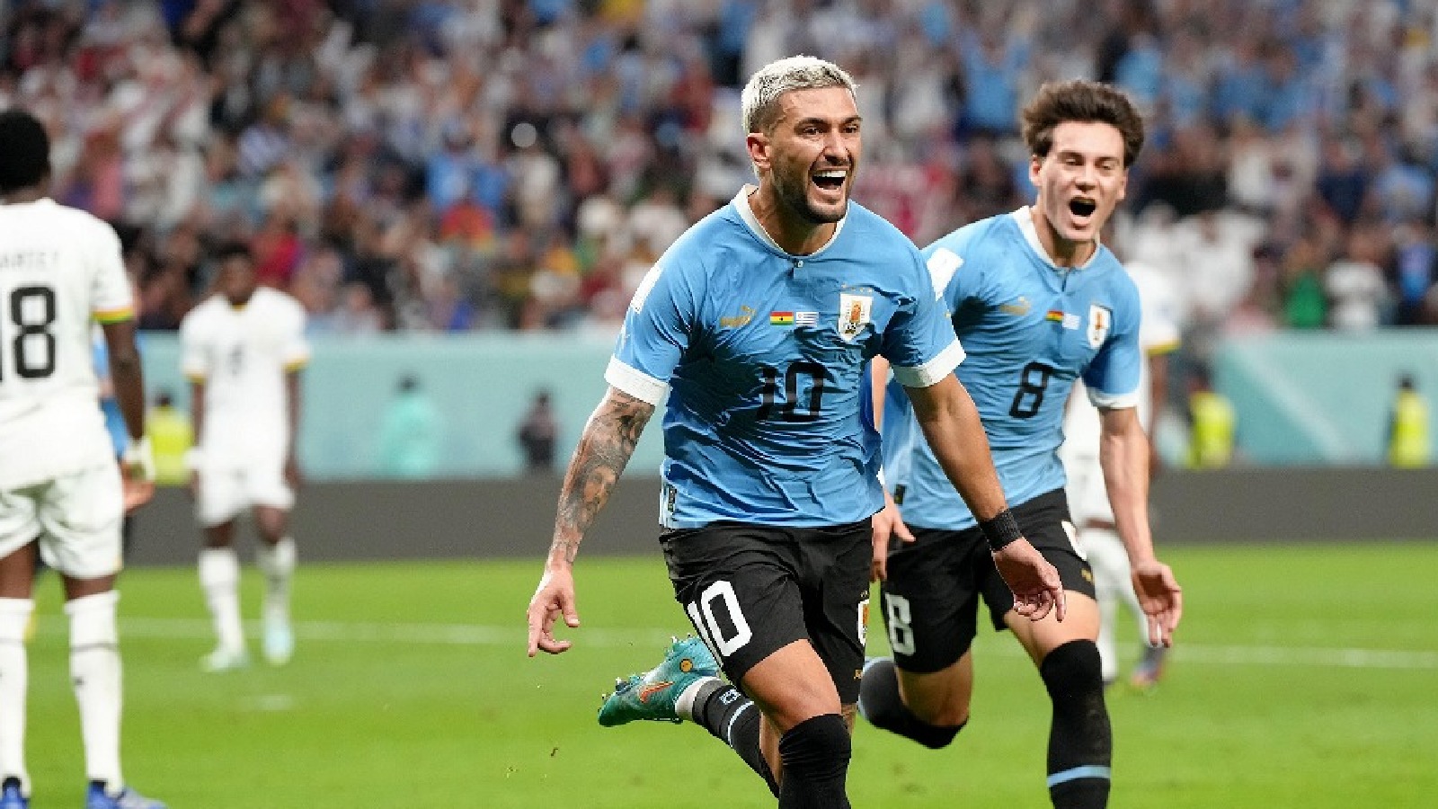 Ghana 0-2 Uruguay: Giorgian de Arrascaeta scores twice but both nations are  knocked out of World Cup in Qatar - Eurosport