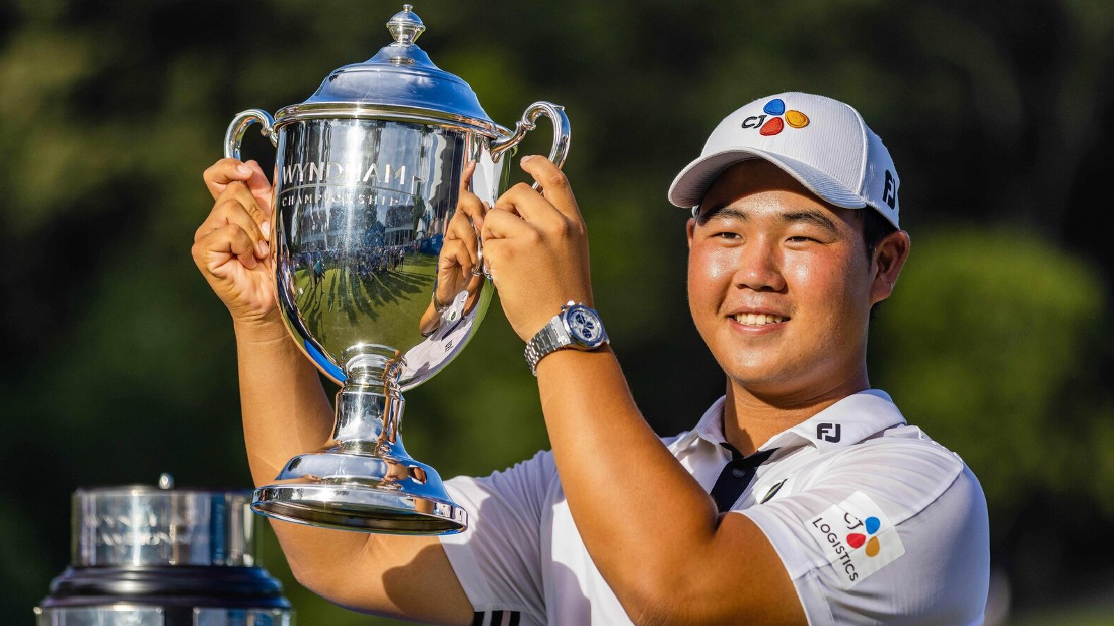 Joohyung Kim wins first PGA Tour title at Wyndham Championship