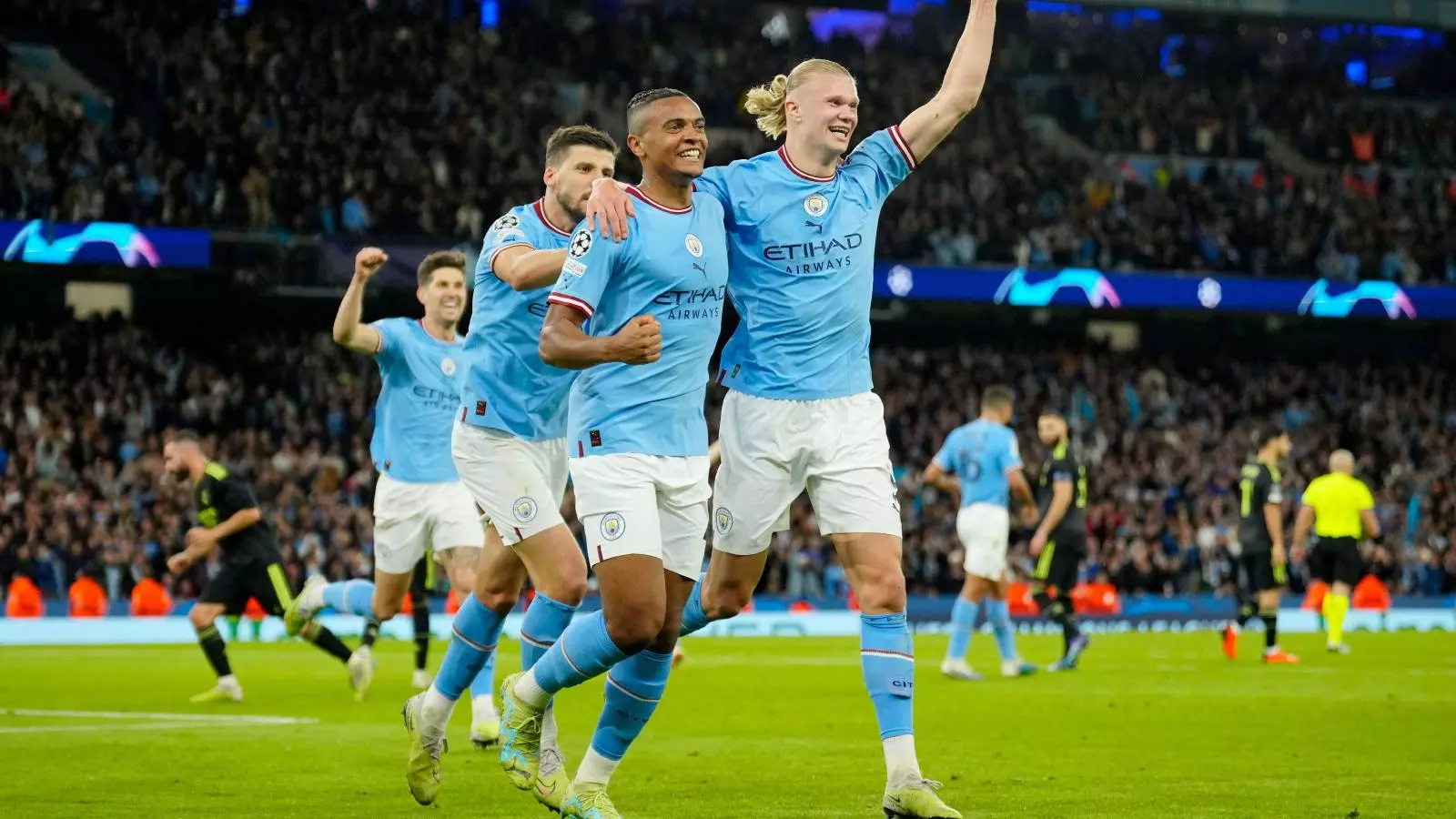 Manchester City striker Erling Haaland aims to win treble in debut season