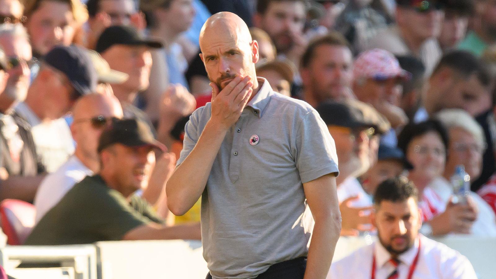 Manchester United boss Erik ten Hag says tactics were thrown 'in the bin'  after Brentford thrashing | PlanetSport