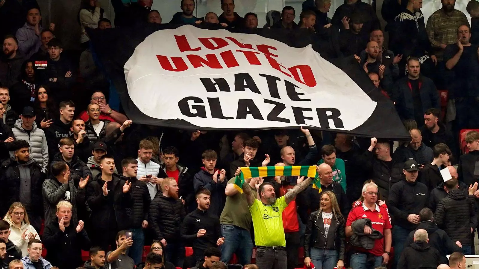 Manchester United Supporters Protest Glazers By Blocking Megastore Entrance