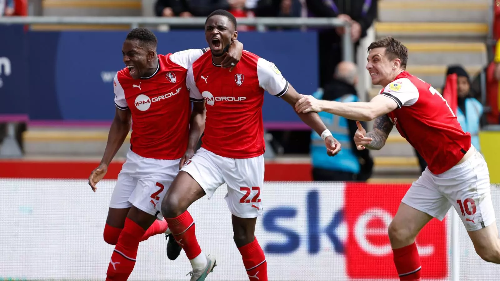 Rotherham secure Championship status after beating 10man Middlesbrough