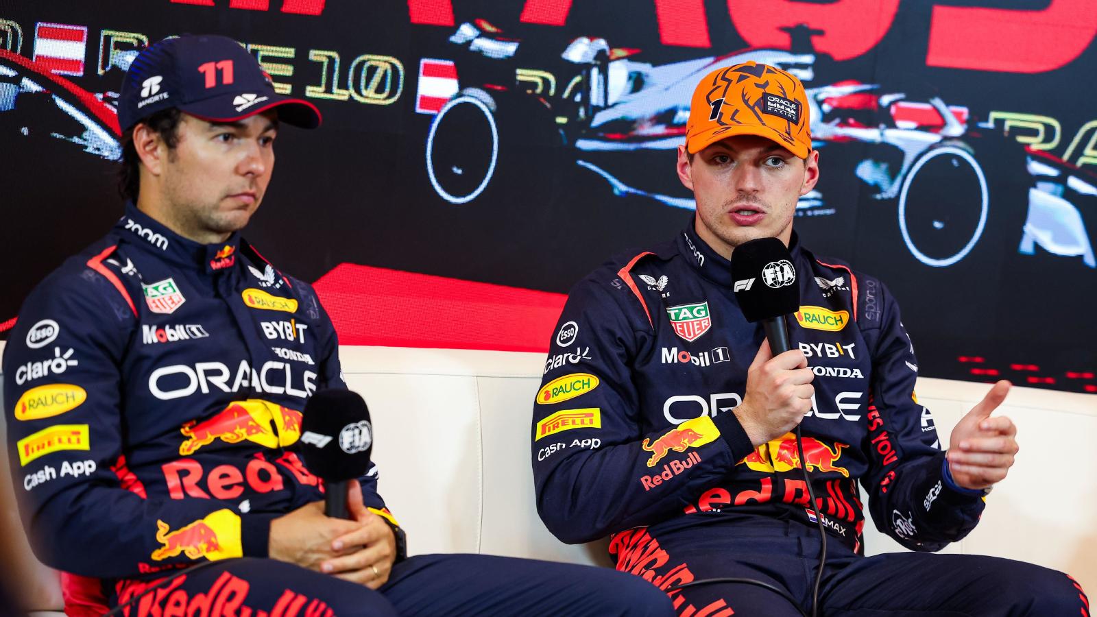 Max Verstappen backs Red Bull teammate Sergio Perez after podium finish ...