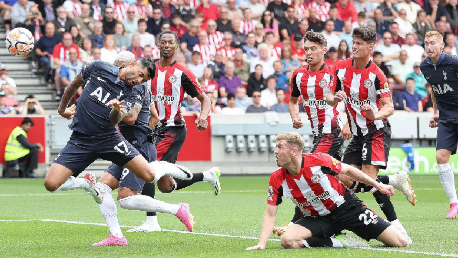 Brentford 2-2 Tottenham  Janelt and Toney goals earn Bees point