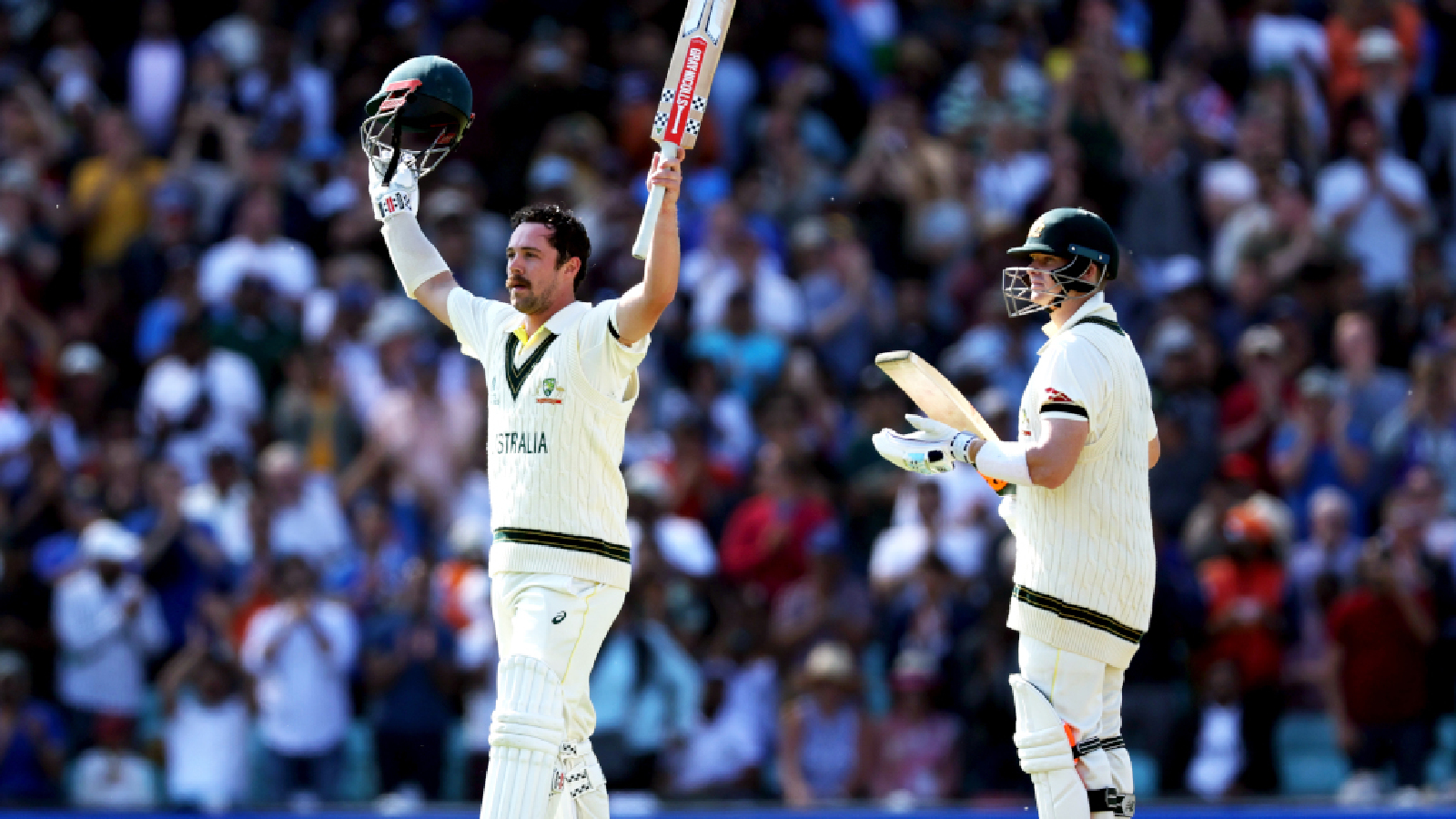 Travis Head hits unbeaten century as Australia dominate first day of