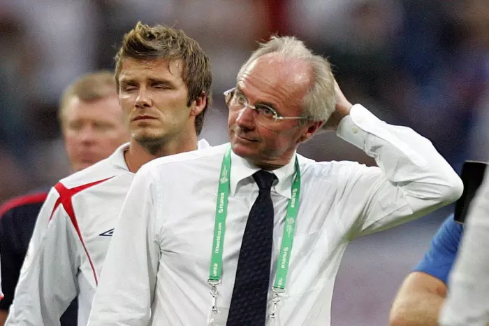 David Beckham and Sven Goran Eriksson